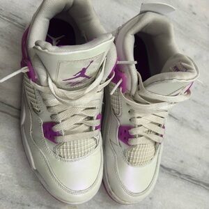 Jordan Kids Sneakers White and Purple